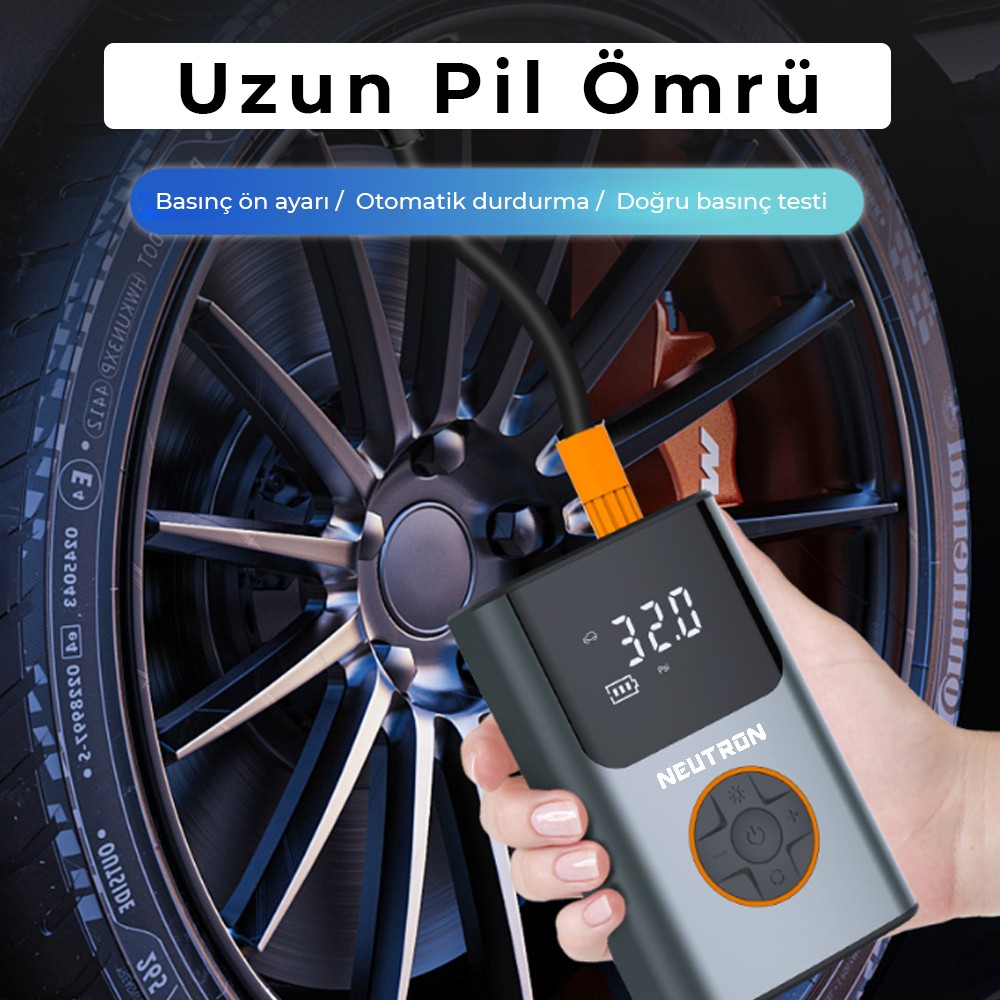 YENİ NƏSİL NEUTRON YARADILABİLƏN KOMPRESSOR AKILLI NİMİZ NASOS + İŞIQLANDIRMA + POWERBANK