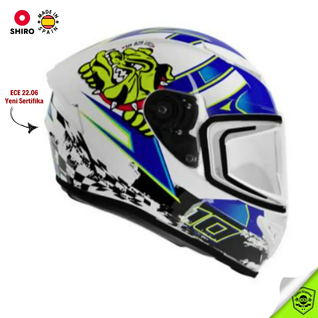 SHIRO FIGTHER LUCA SH-870 FULLFACE MOTOSİKLET KASKI + İRİDYUM VİZÖR