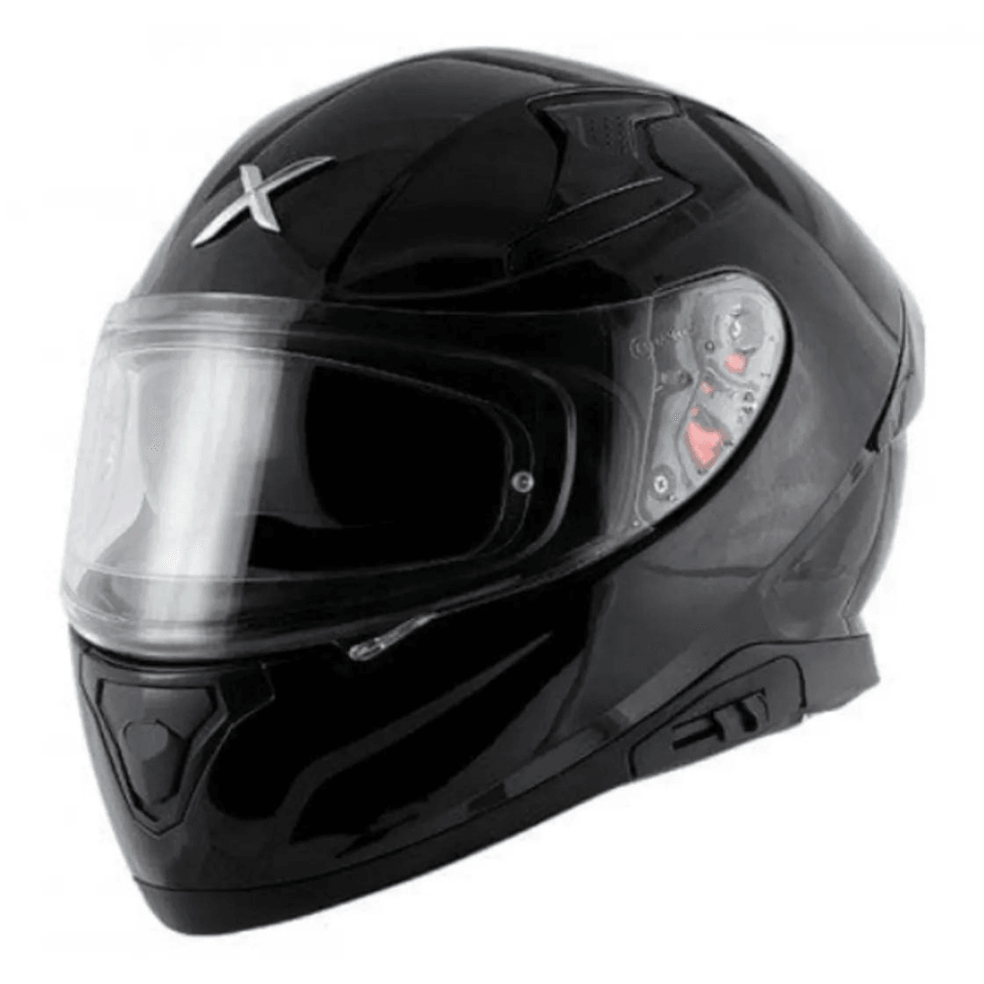 AXOR APEX SOLID PARLAK SİYAH FULLFACE MOTOSİKLET KASKI