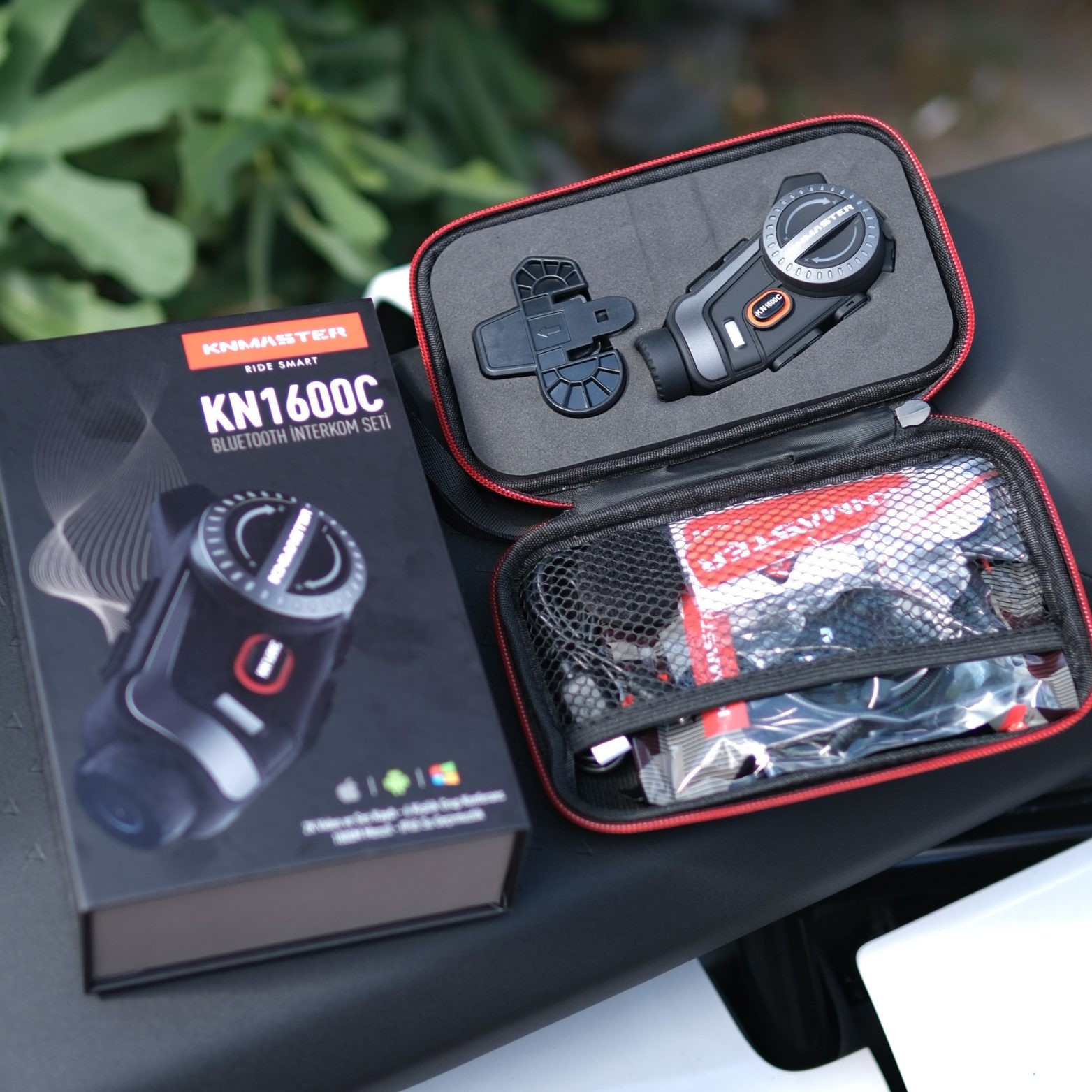 KNMASTER KN1600C PRO KAMERALI BLUETOOTH INTERCOM