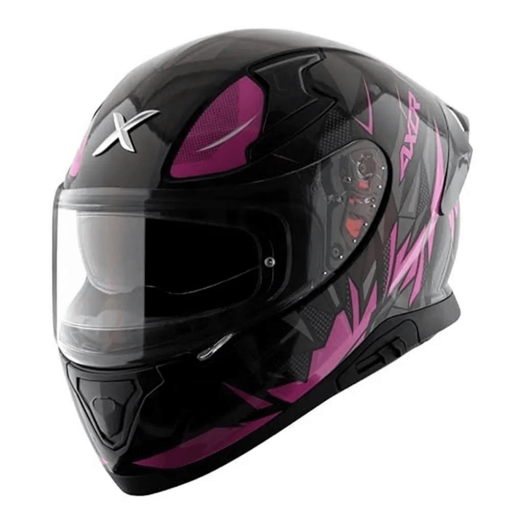 AXOR APEX HUNTER SİYAH/PEMBE FULLFACE MOTOSİKLET KASKI