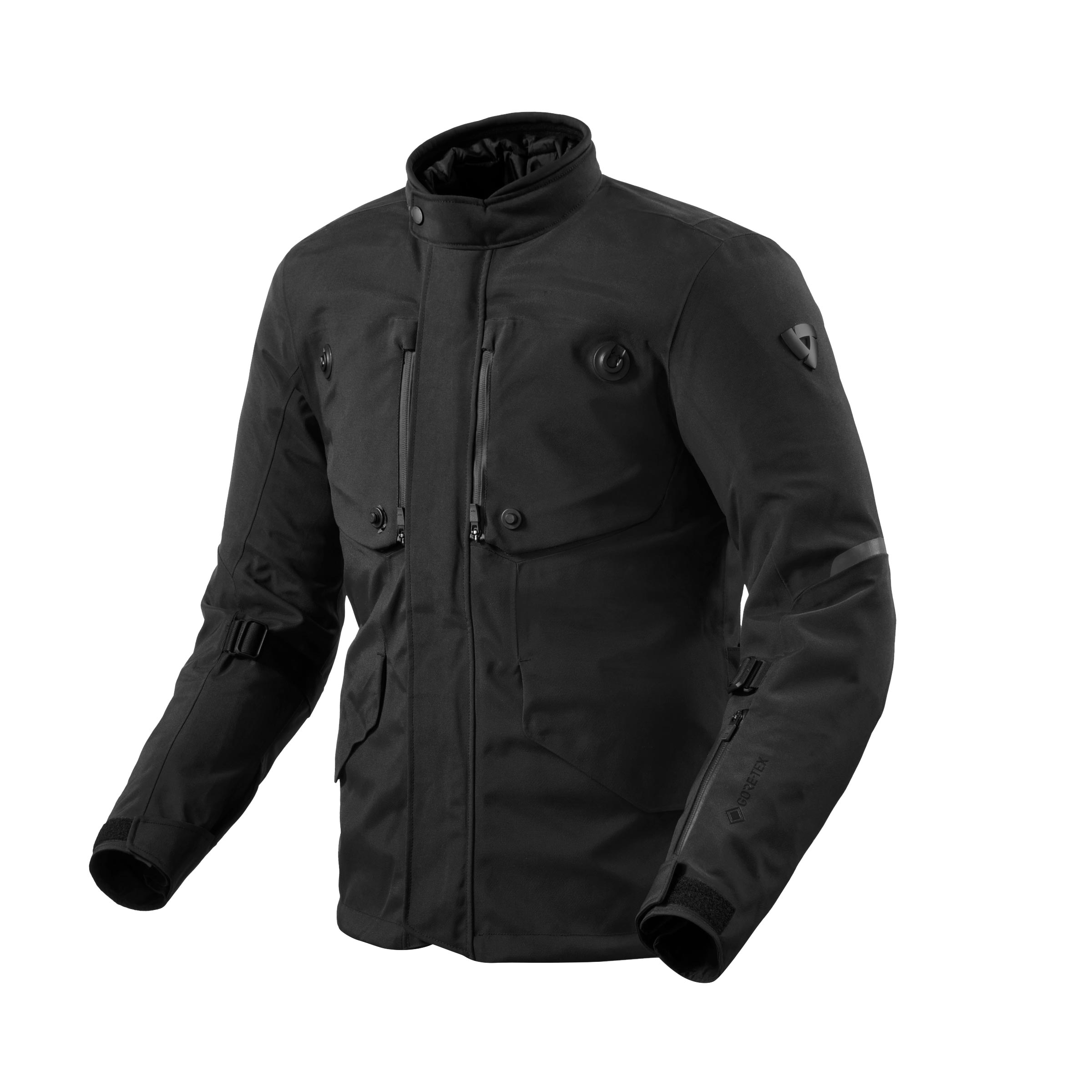Revit Trench 2 Siyah Gore-Tex 4 Mevsim Motosiklet Montu