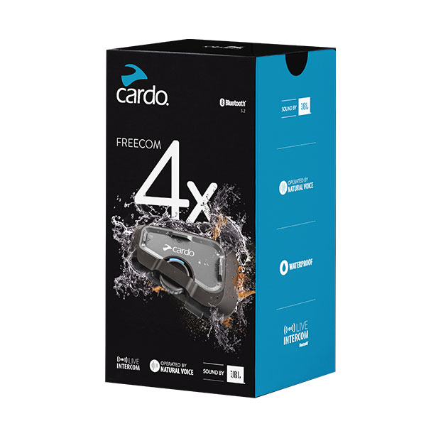 Cardo Freecom 4X JBL Kulaklık Bluetooth Intercom (Tekli Paket)