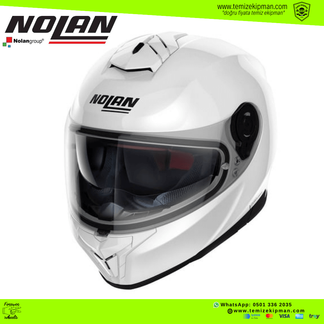 NOLAN N80.8 BEYAZ FULLFACE MOTOSİKLET KASKI + PINLOCK