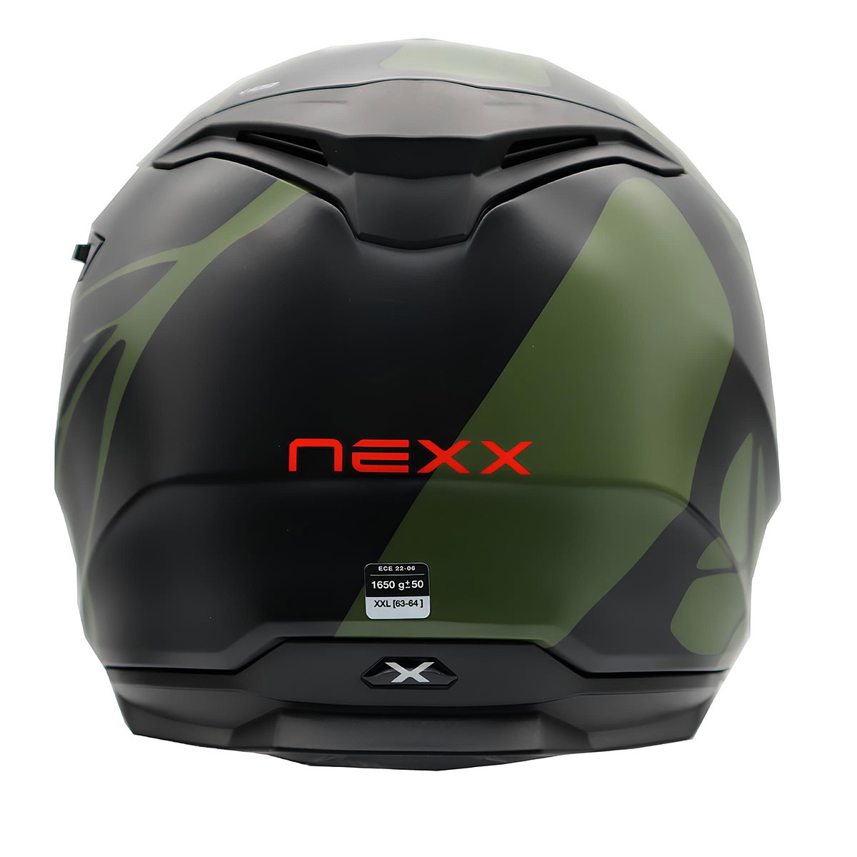 NEXX Y.100 B-SIDE MAT SİYAH/YEŞİL FULLFACE MOTOSİKLET KASKI