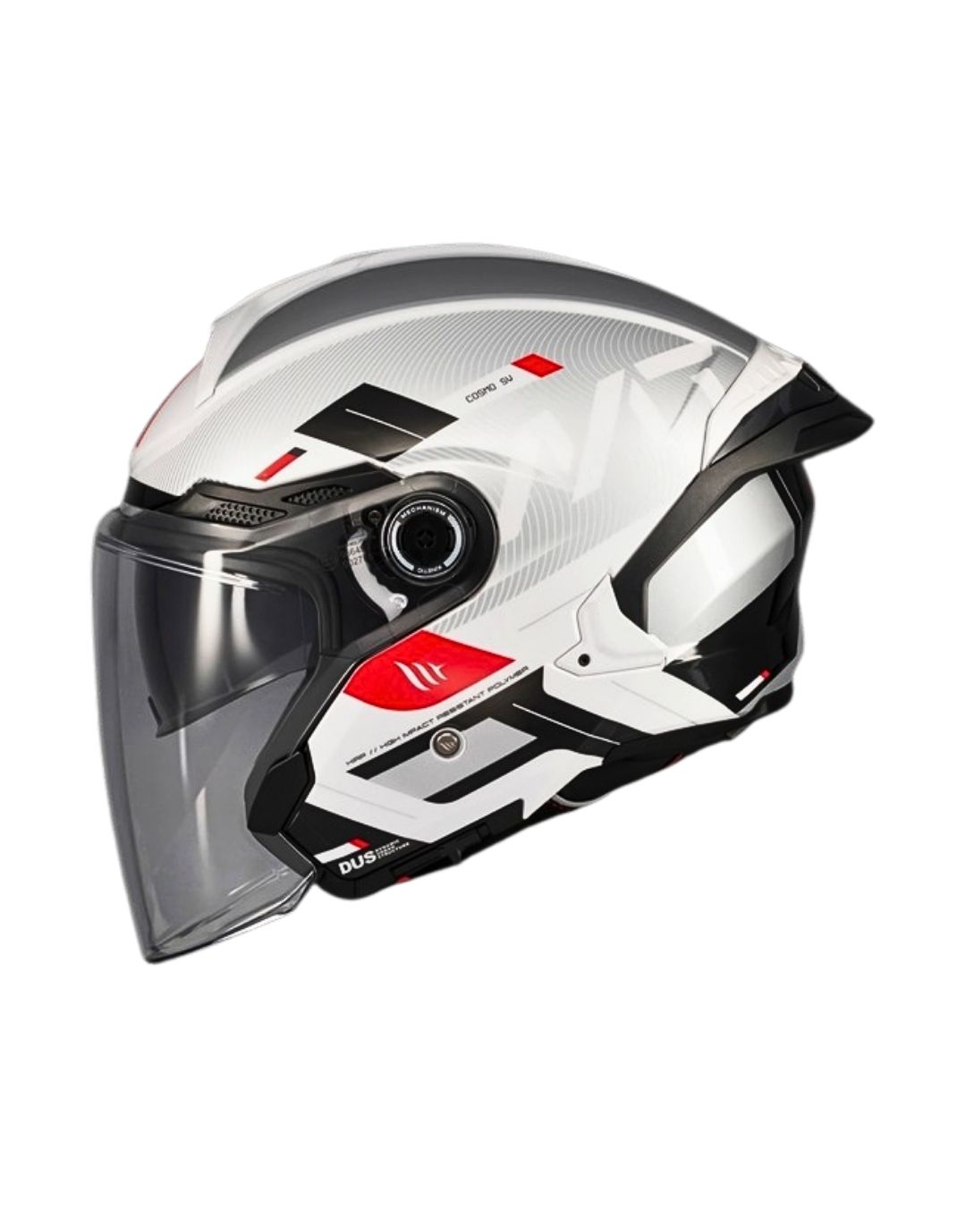 Mt Helmets Cosmo Sv Silence A2 Parlak Gümüş Yarım Motosiklet Kaskı