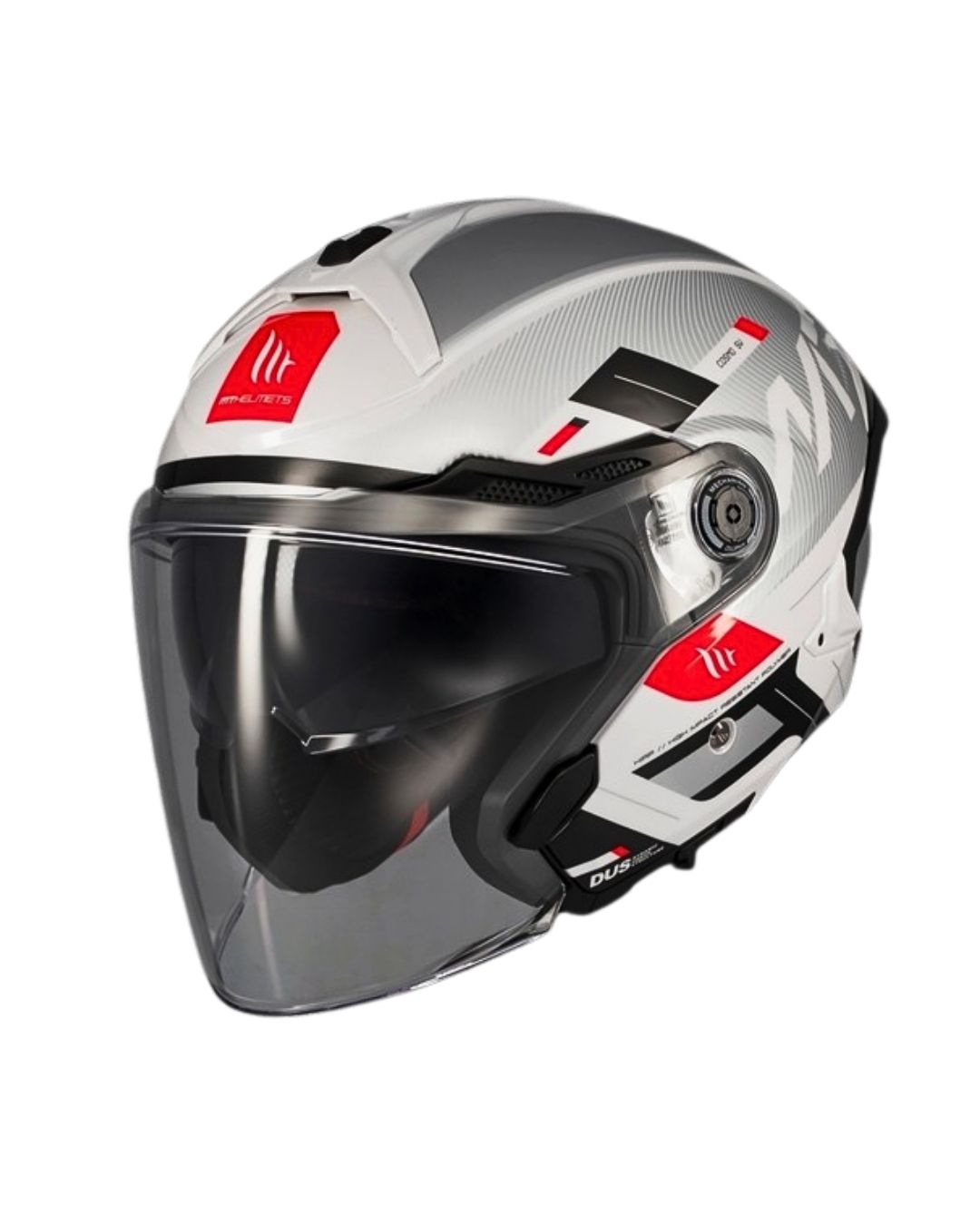 Mt Helmets Cosmo Sv Silence A2 Parlak Gümüş Yarım Motosiklet Kaskı