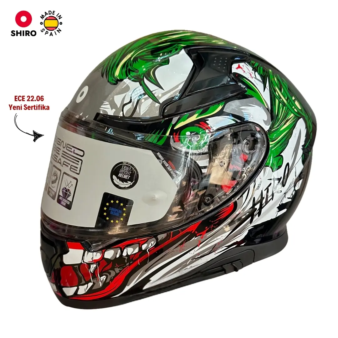 NANGA×DRT KLASH JOKER その他セット【極希少】 SHIRO KATANA JOKER GÜNEŞ VİZÖRLÜ FULLFACE MOTOSİKLET KASKI