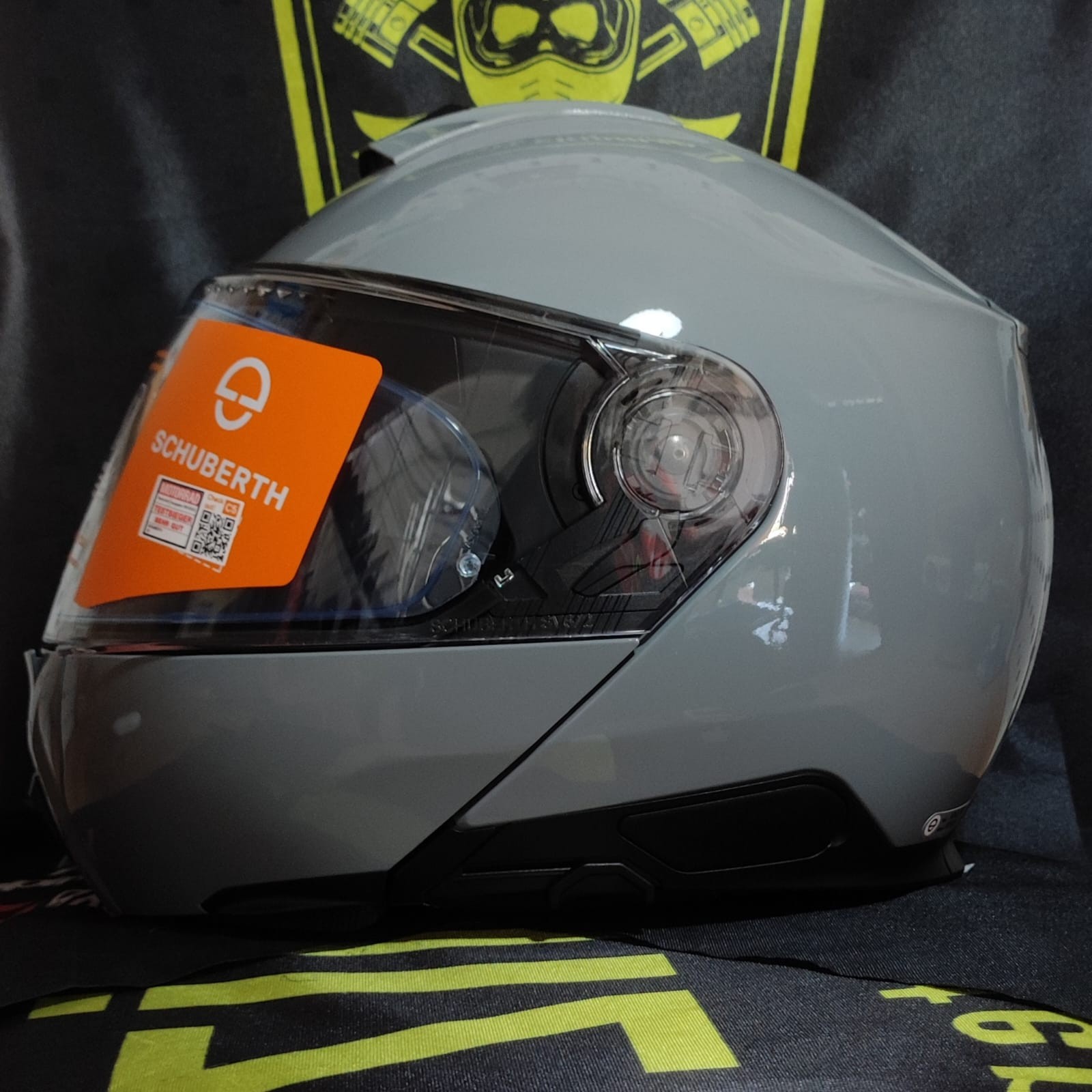 SCHUBERTH C5 CONCRETE GREY ÇENE AÇILIR MOTOSİKLET KASKI + PINLOCK