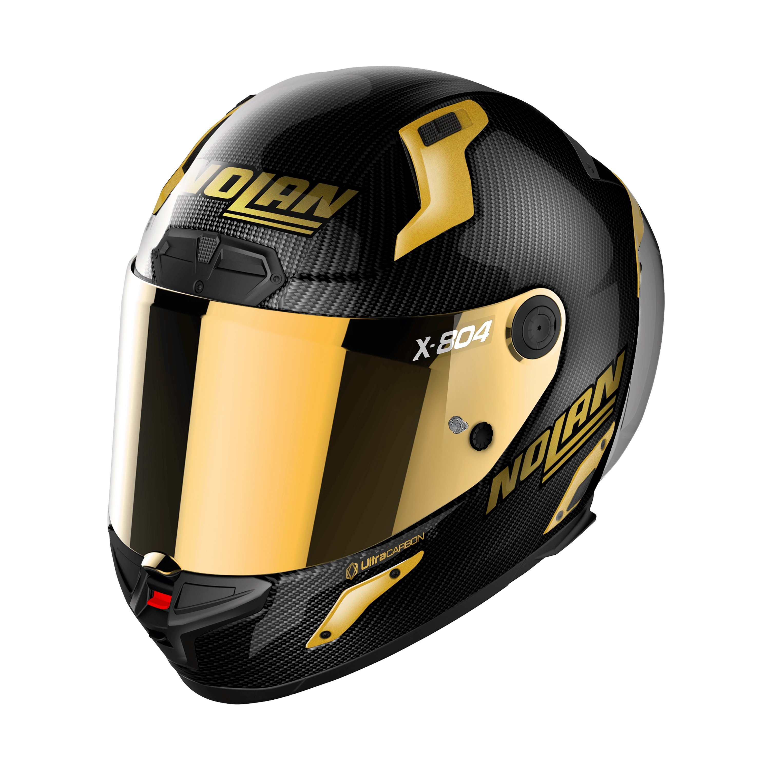 NOLAN X-804 RS ULTRA CARBON GOLD FULLFACE MOTOSİKLET KASKI + GOLD VİZÖR