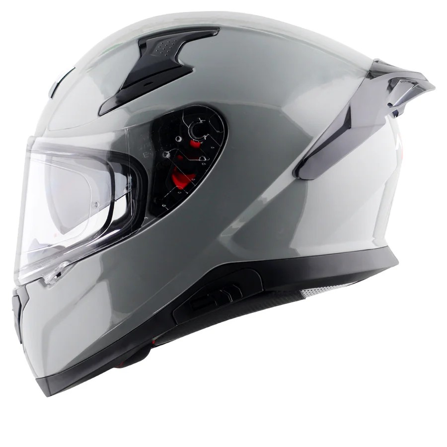 AXOR APEX SOLID PARLAK NARDO GREY FULLFACE MOTOSİKLET KASKI