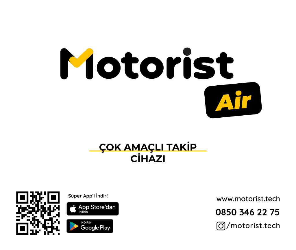 MOTORİST AIR KABLOSUZ TAŞINABİLİR TAKİP CİHAZI