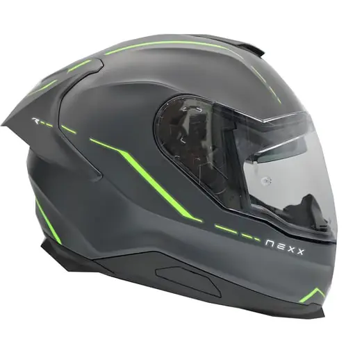 NEXX SX.100R SHORTCUT MAT GRİ-NEON SARI FULLFACE MOTOSİKLET KASKI