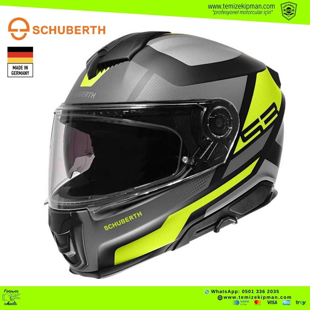 SCHUBERTH S3 DAYTONA YELLOW FULLFACE MOTOSİKLET KASKI + PINLOCK