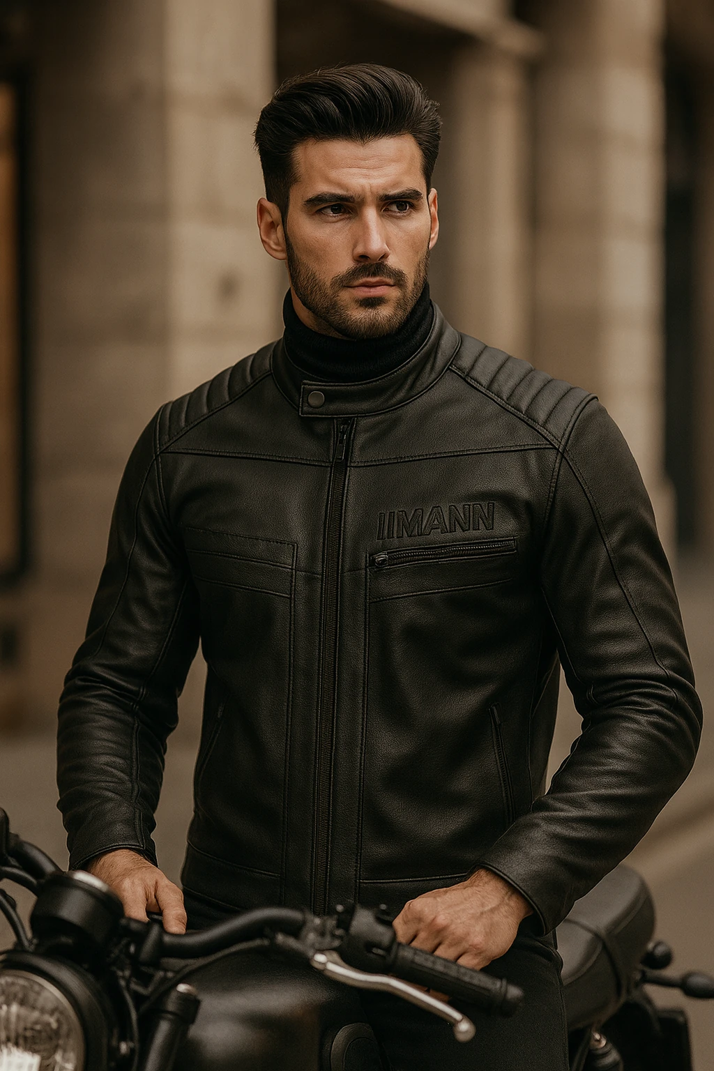 Mann Baretta Yarış Derisi Mont + Yağmurluk + D3O Level 2