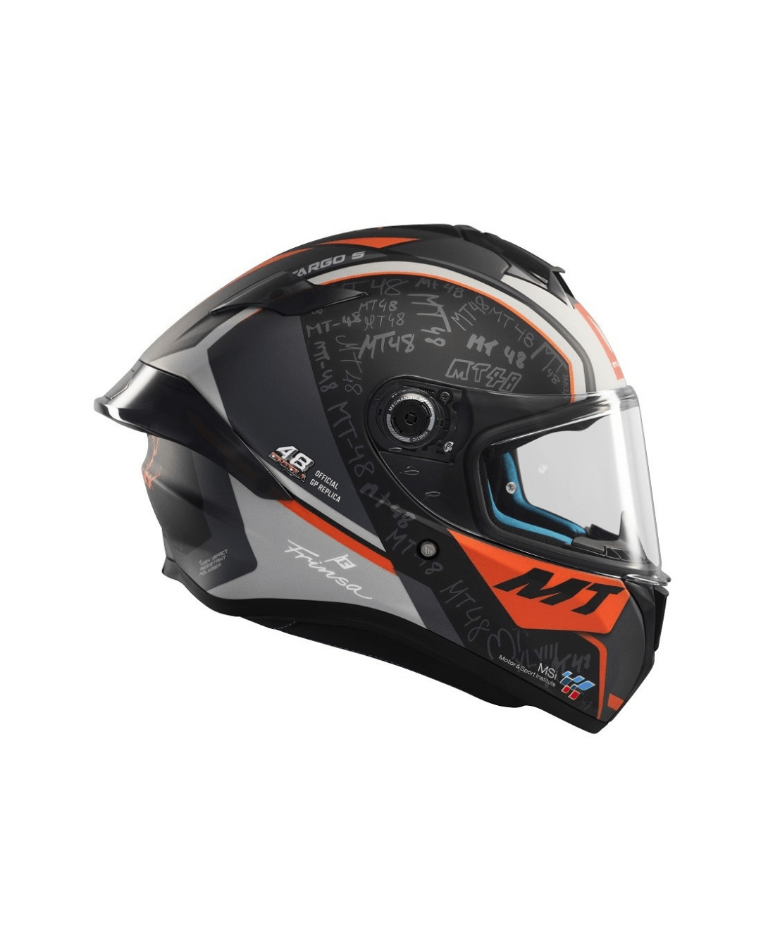 MT HELMETS TARGO S IVAN ORTOLA 2024 B4 MAT FULLFACE MOTOSİKLET KASKI