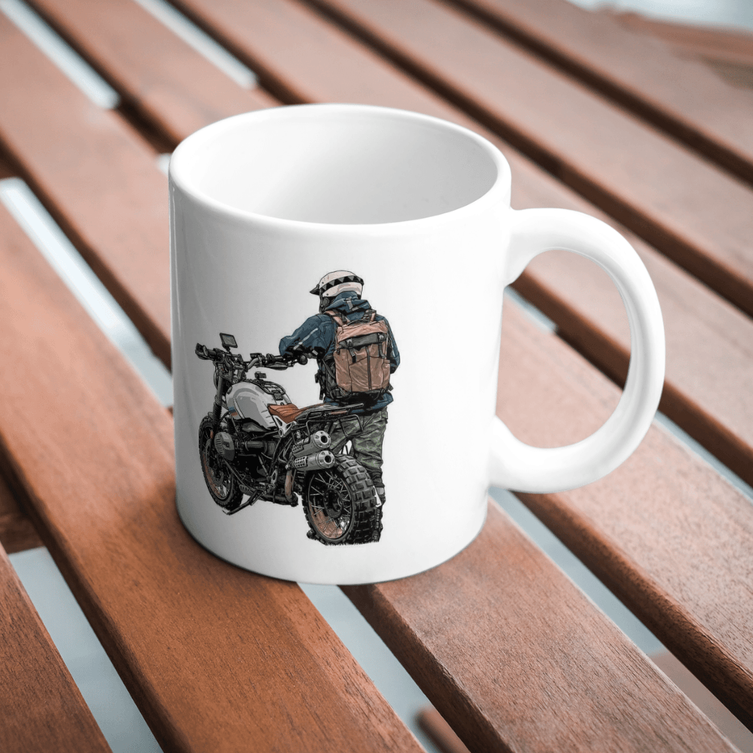 ÖZEL MOTOSİKLET TASARIMLI KUPA BARDAK 