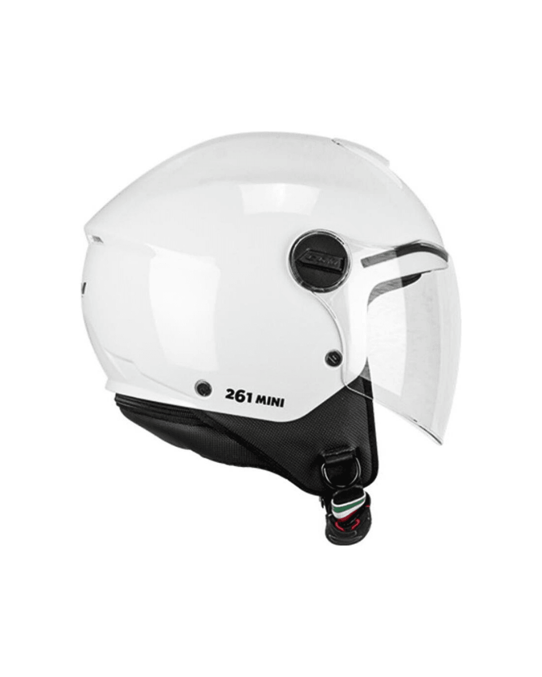 Cgm 216A Mini Mono Bianco Beyaz Yarım Çocuk Motosiklet Kaskı