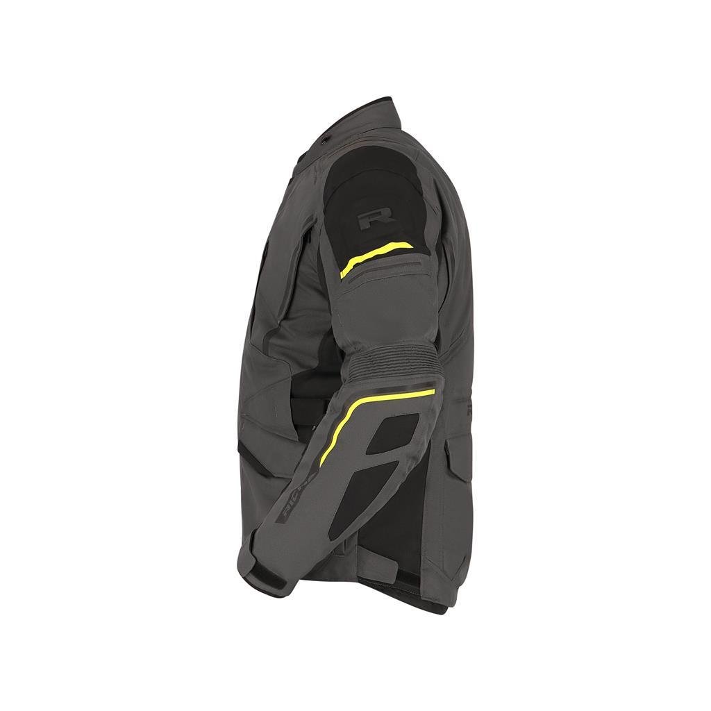 Richa Infinity 3 Gri/Fluo Sarı Waterproof 4 Mevsim D3O Korumalı Motosiklet Montu