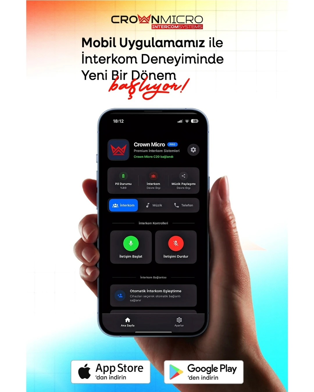 Crown Micro C10 Bluetooth Kulaklık