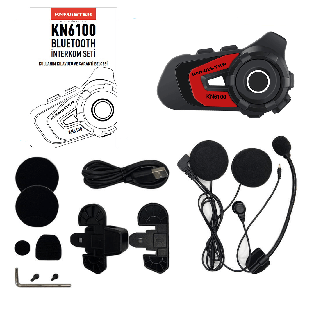 KNMASTER KN6100 2.NESİL BLUETOOTH INTERCOM 