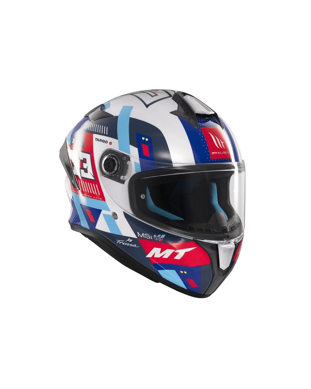 MT HELMETS TARGO S SERGIO GARCIA 2024 D7 GLOSS FULLFACE MOTOSİKLET KASKI