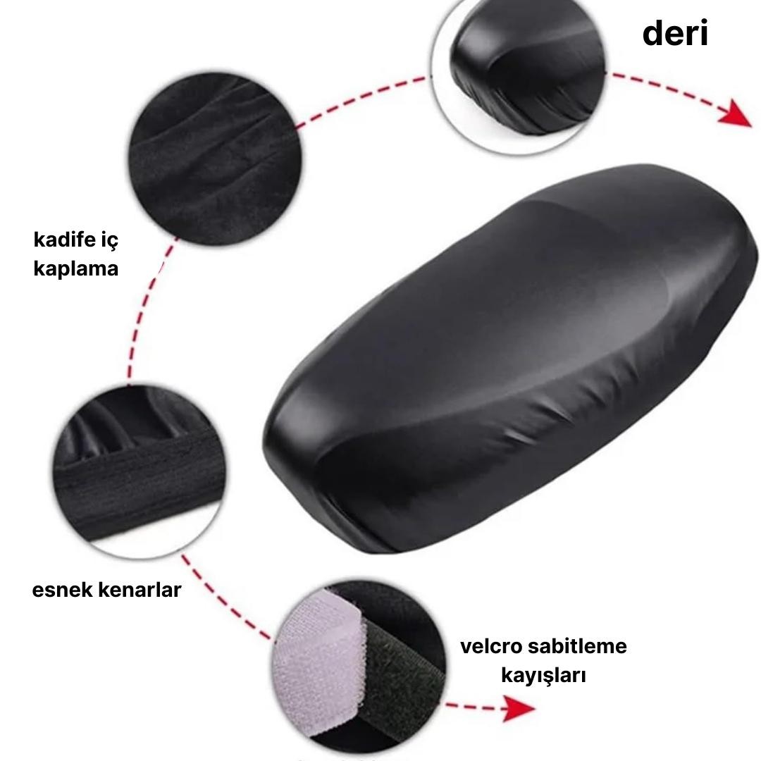 ESNEK DERİ SCOOTER SELE KILIFI SU GEÇİRMEZ