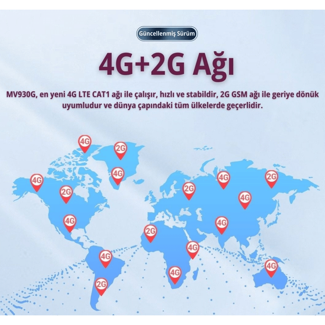 MICODUS MV930/G DAHİLİ MOTOR BLOKAJLI GPS UYDU TAKİP CİHAZI 12 AYLIK