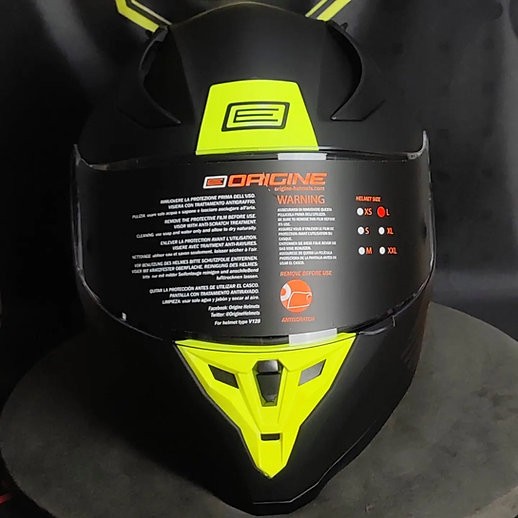 ORIGINE STRADA LAYER YELLOW FLUO FULLFACE MOTOSİKLET KASKI