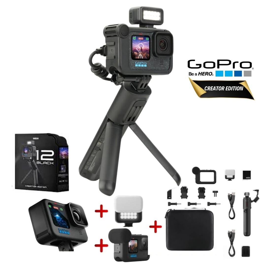 GOPRO HERO 12 BLACK CREATOR EDITION - TÜRKİYE GARANTİLİ (İZMİR YETKİLİ BAYİ)