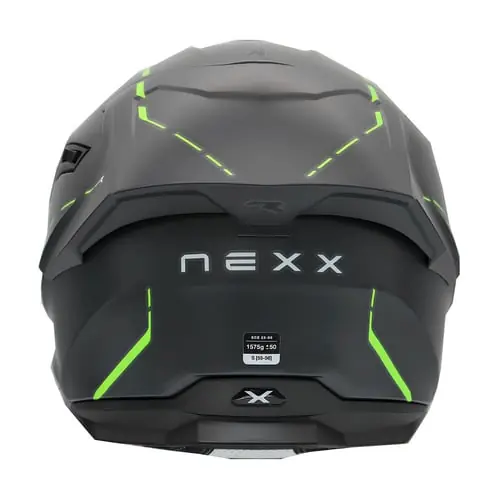 s*n様 HEAD VECTER100 NEXX SX.100R SHORTCUT MAT GRİ-NEON SARI FULLFACE MOTOSİKLET KASKI