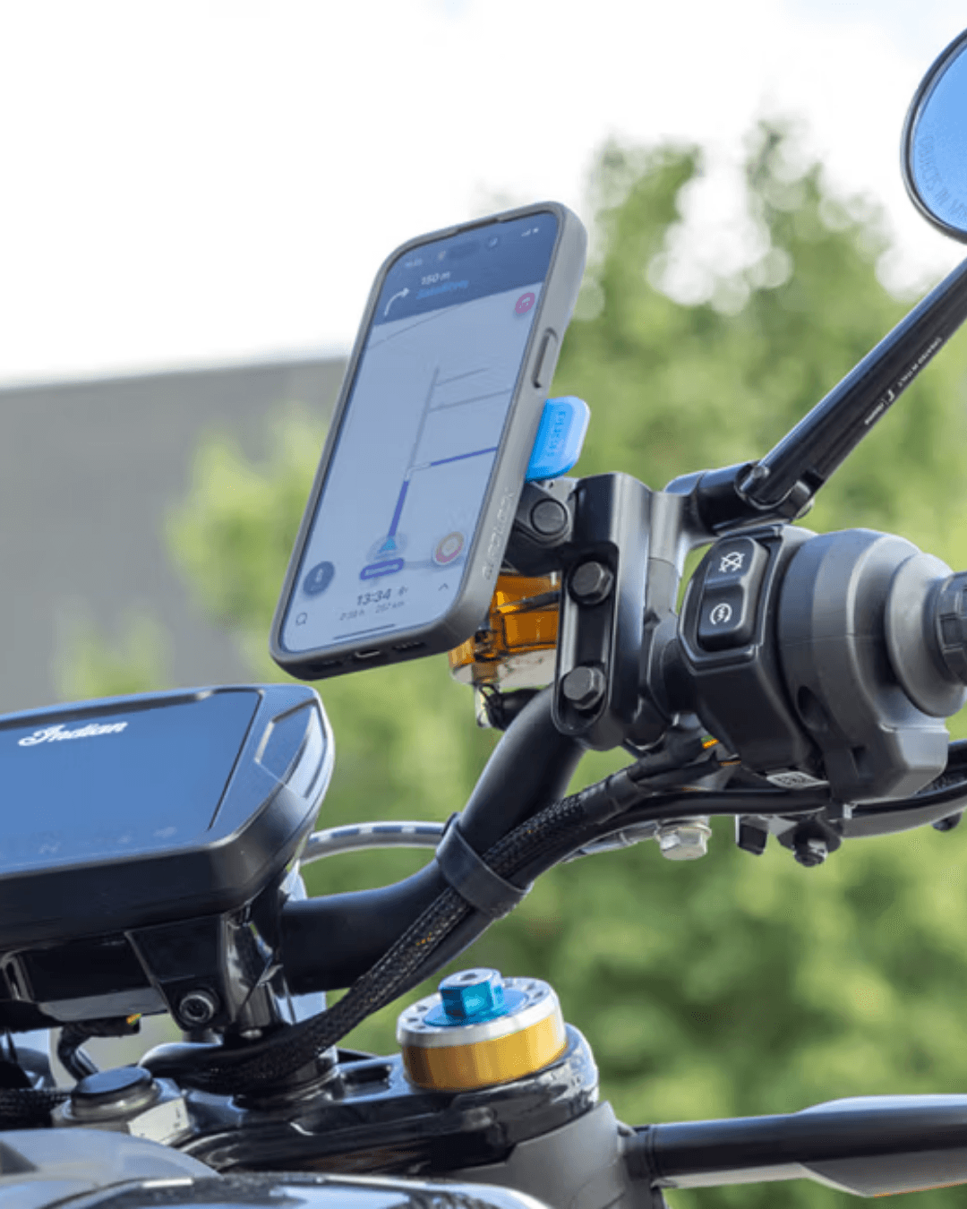 Quad Lock Fren/Debriyaj Bağlantılı (Brake/Clutch Mount) Titreşim Önleyicili Telefon Tutucu 