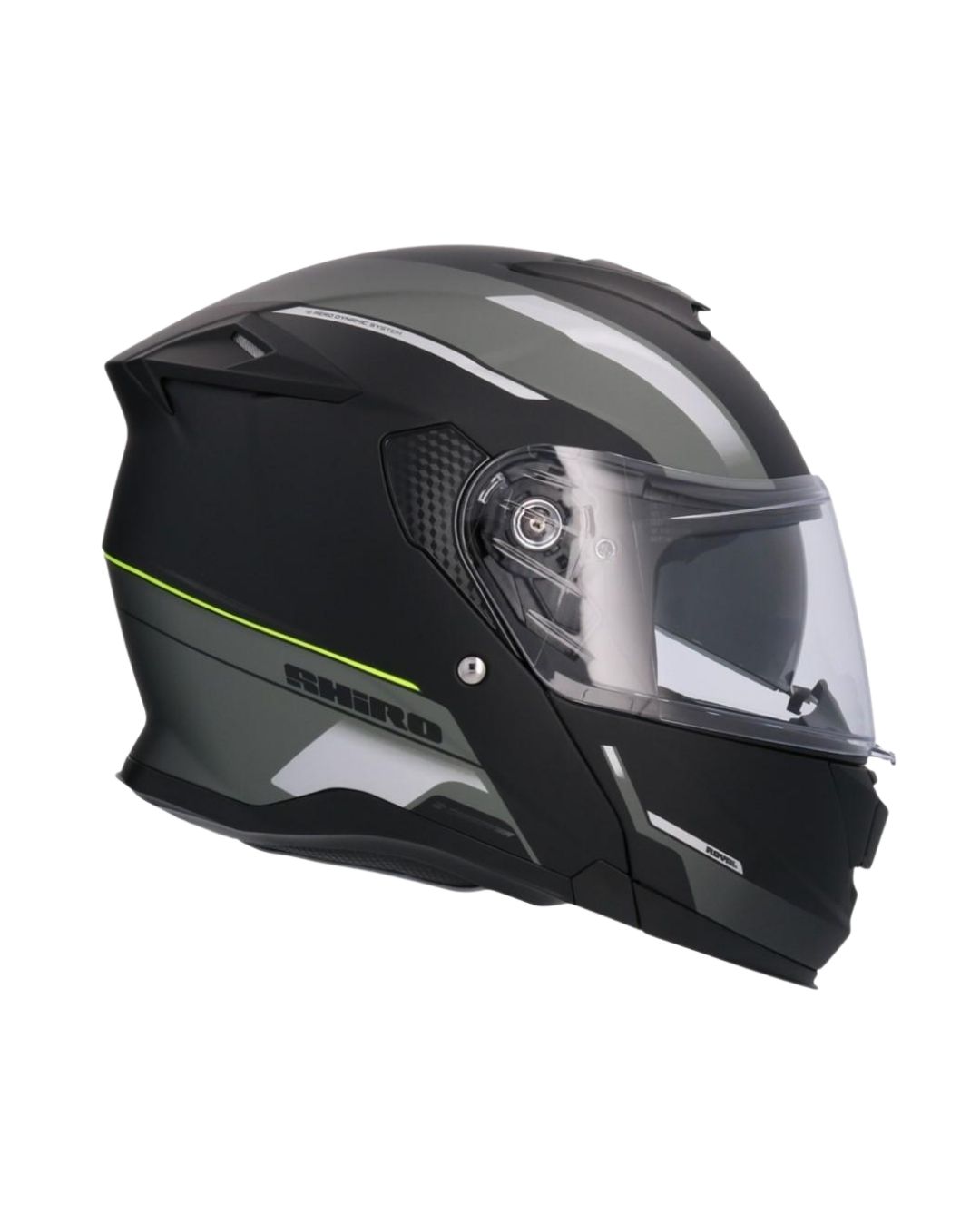 Shiro Discover Sv Royal Mat Yeşil Çene Açılır Motosiklet Kaskı