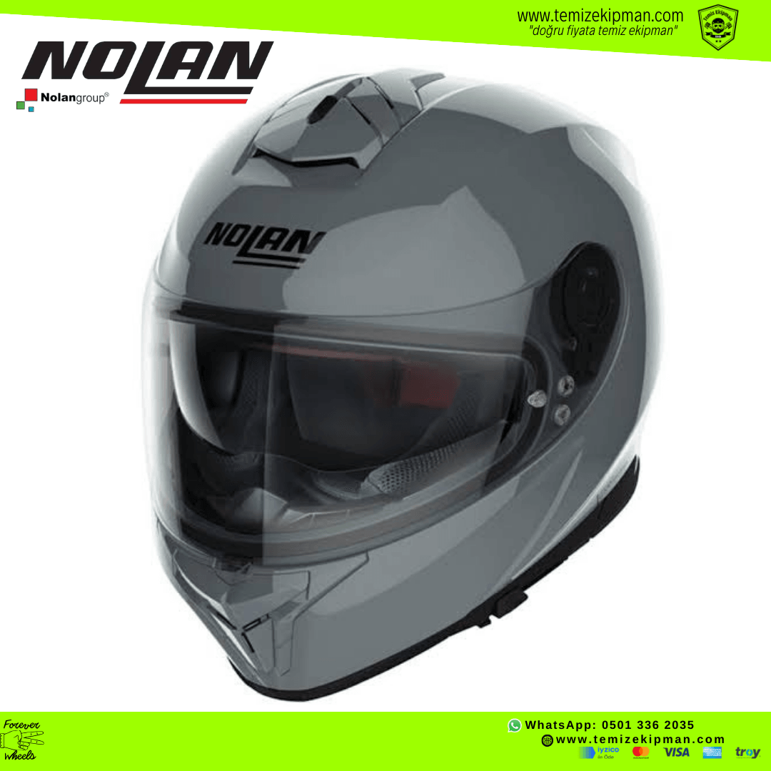 NOLAN N80.8 SLATE GRAY NARDO GRİ MOTOSİKLET KASKI + PINLOCK