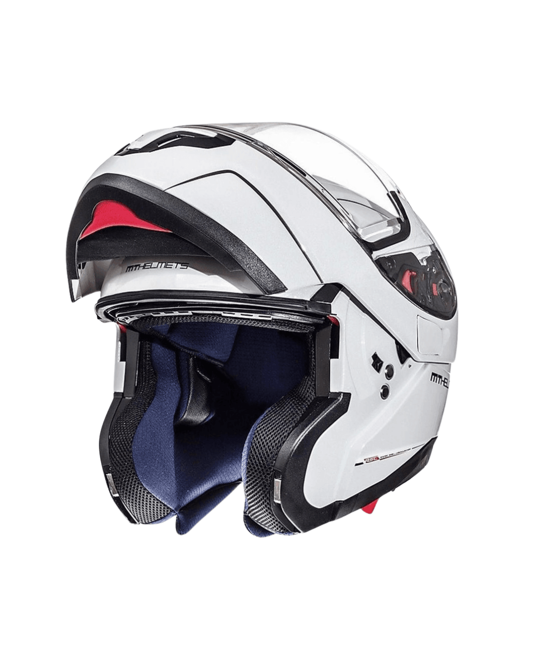 Mt Helmet Sv Atom 2 Sv Solid A0 Gloss White Çene Açılır Motosiklet Kaskı