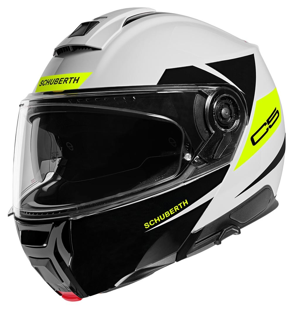 SCHUBERTH C5 ECLİPSE YELLOW ÇENE AÇILIR MOTOSİKLET KASKI + PINLOCK