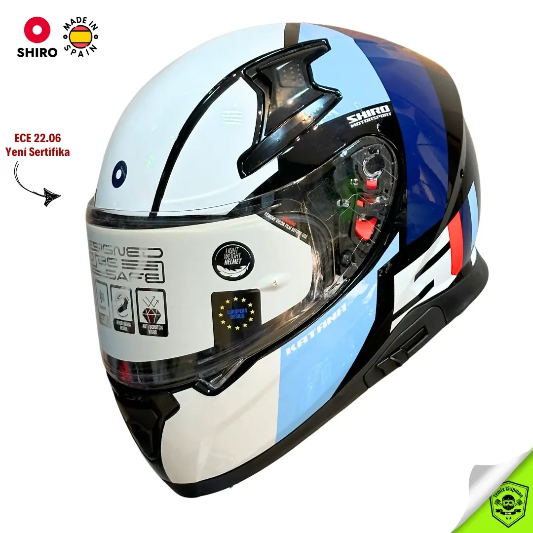 SHIRO KATANA M SPORT GÜNEŞ VİZÖRLÜ KASK
