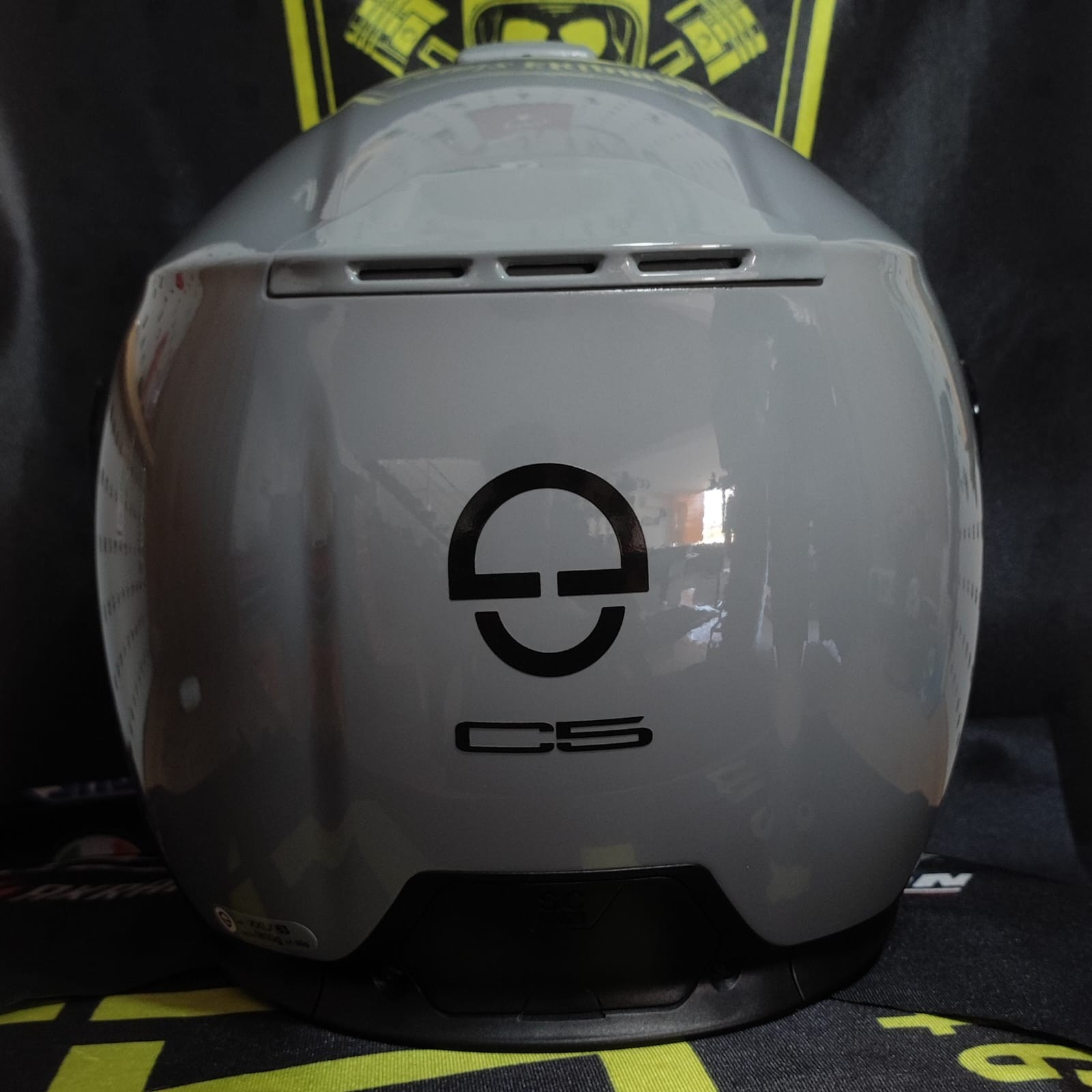 SCHUBERTH C5 CONCRETE GREY ÇENE AÇILIR MOTOSİKLET KASKI + PINLOCK