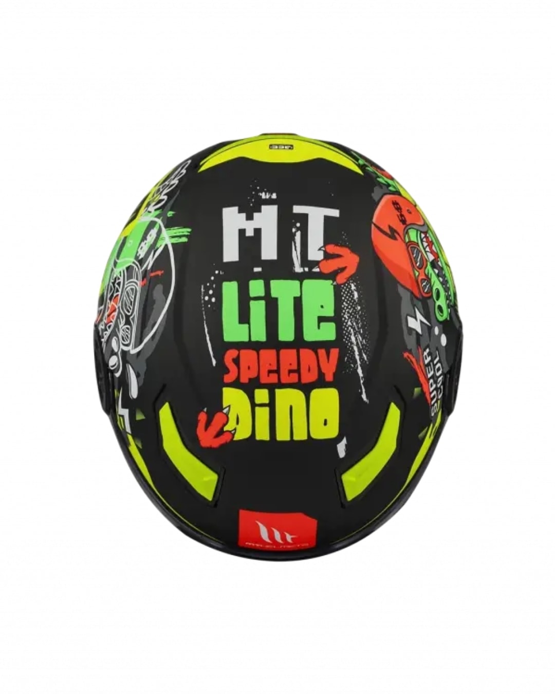 Mt Helmets Kıd Lite Dino A1 Mat Siyah Yarım Çocuk Motosiklet Kaskı