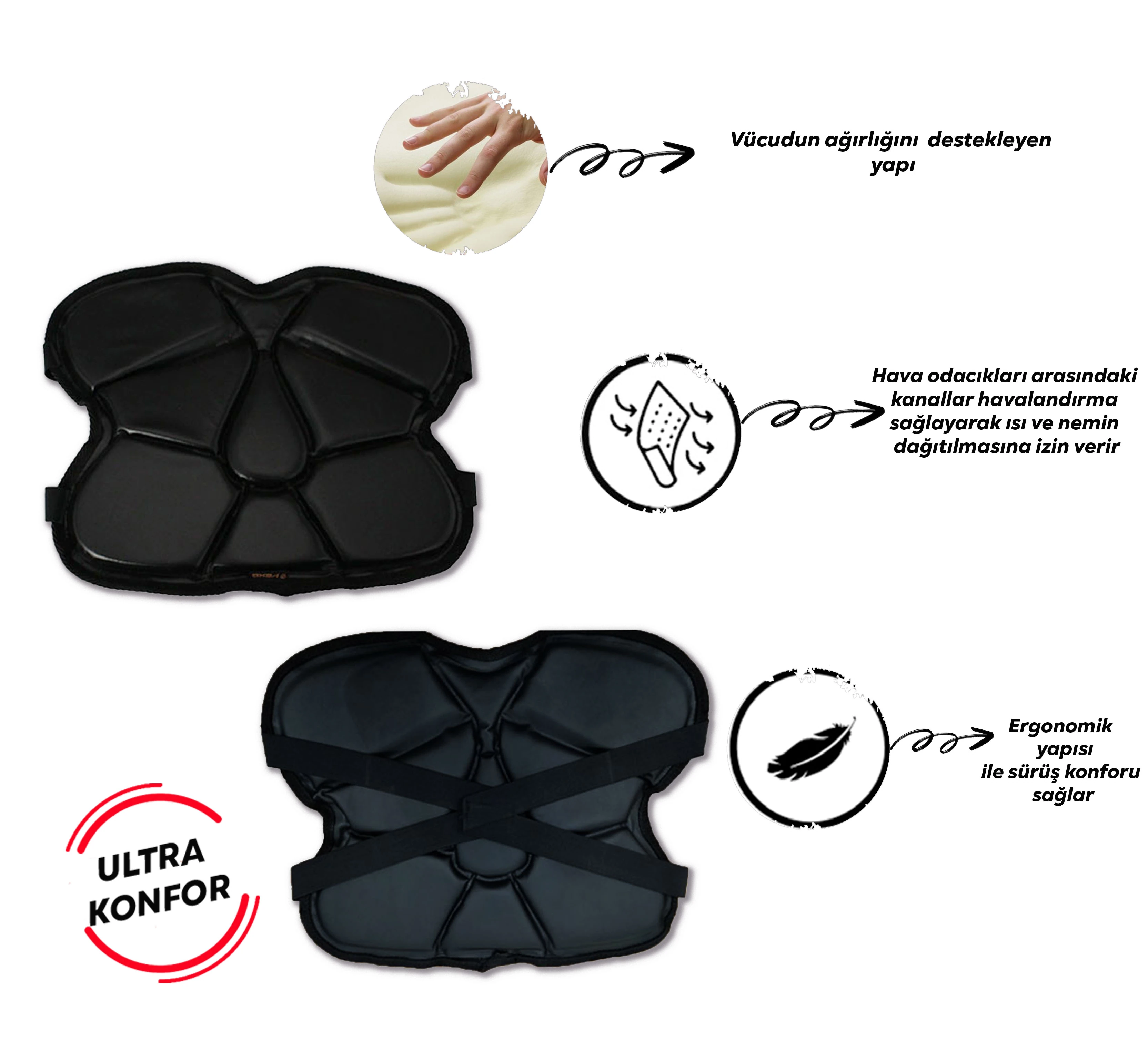 Vexo Motosiklet Sele Pedi Universal