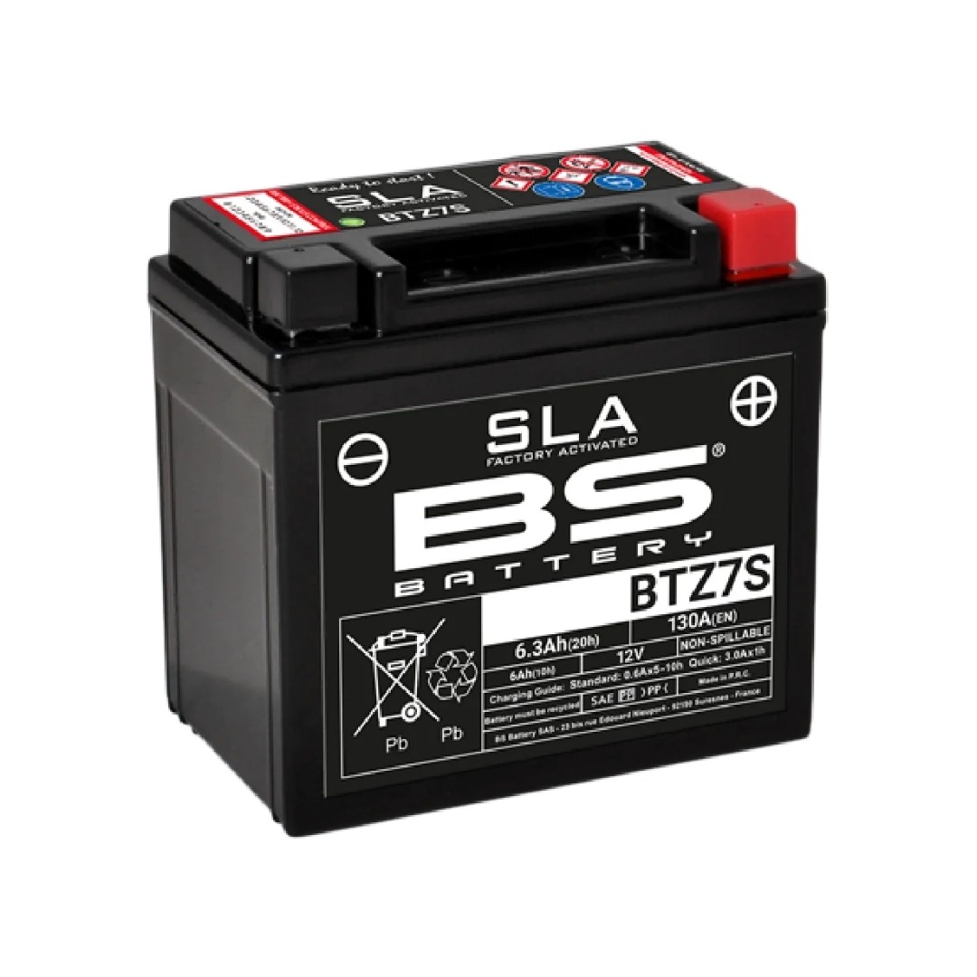 BS BATTERY MOTOSİKLET AKÜLERİ - YENİ ÜRETİM TARİHLİ - BTZ7S-SLA