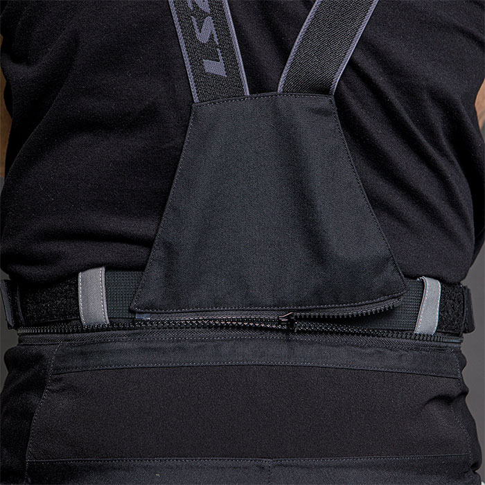 LS2 Apollo Siyah/Gri Cordura 4 Mevsim Motosiklet Pantolonu 