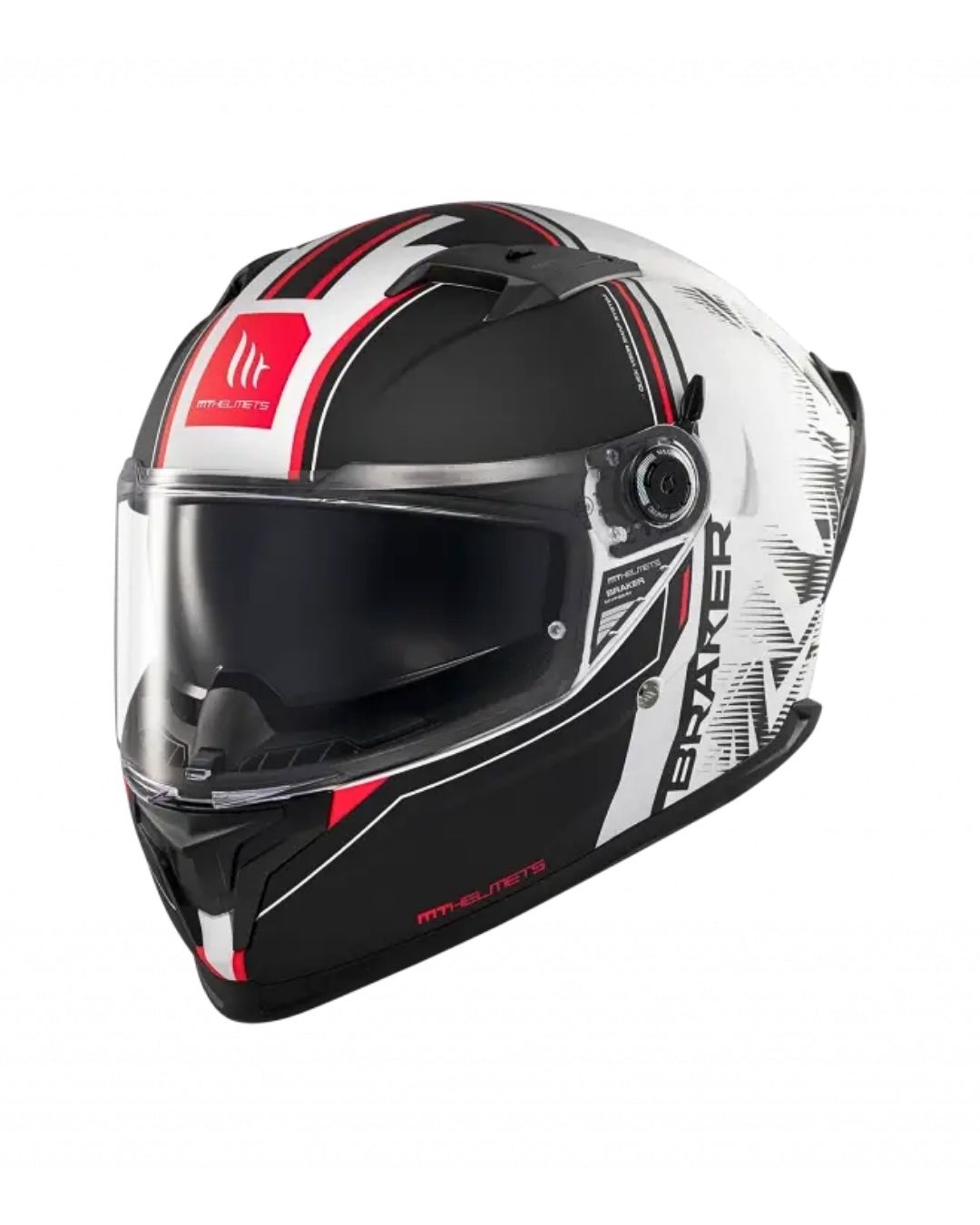 Mt Helmets Braker Sv Charm A1 Mat Siyah/Beyaz Fullface Motosiklet Kaskı