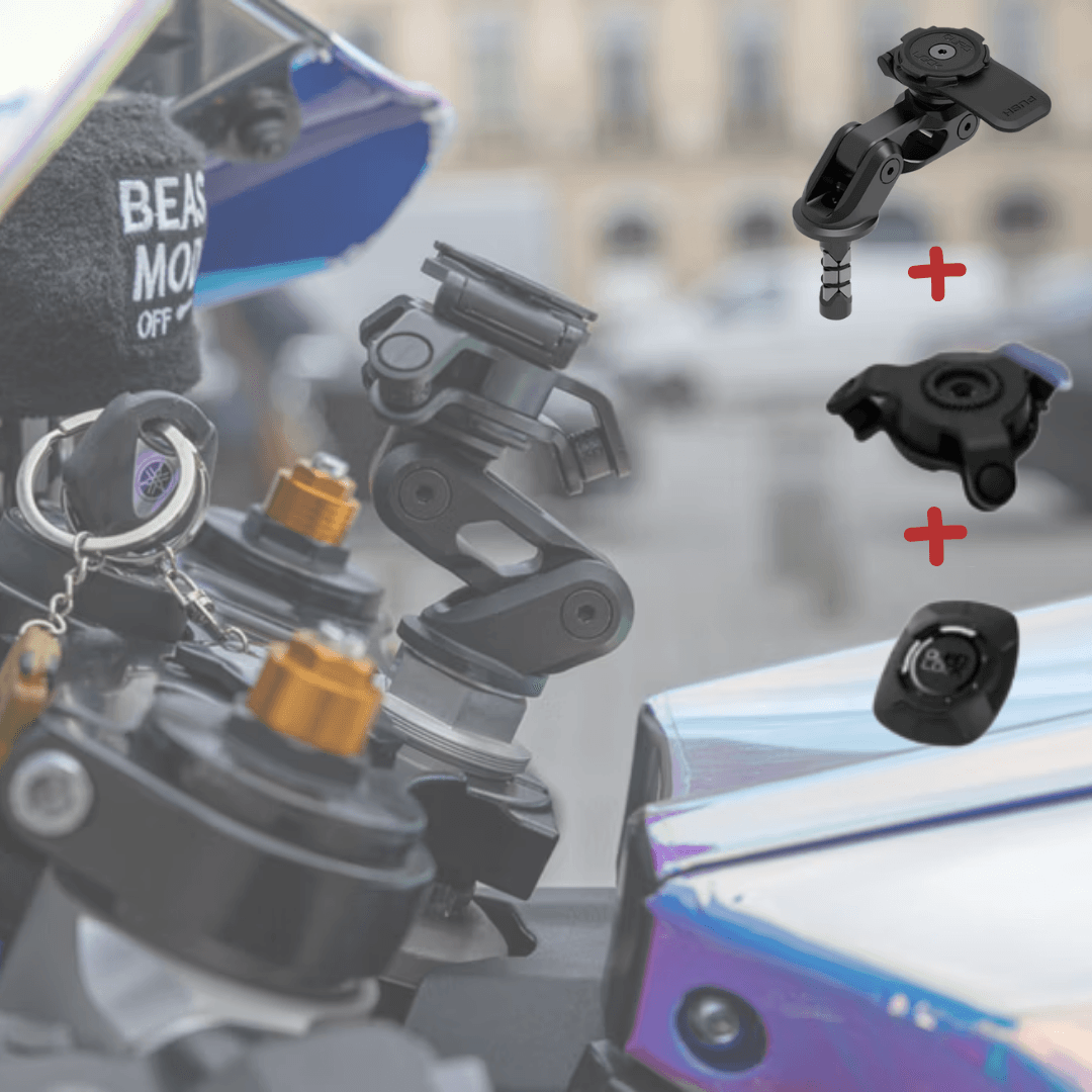 Quad Lock Fork Stem Mount Pro - Gidon Çatalı Bağlantılı Titreşim Önleyicili Telefon Tutucu