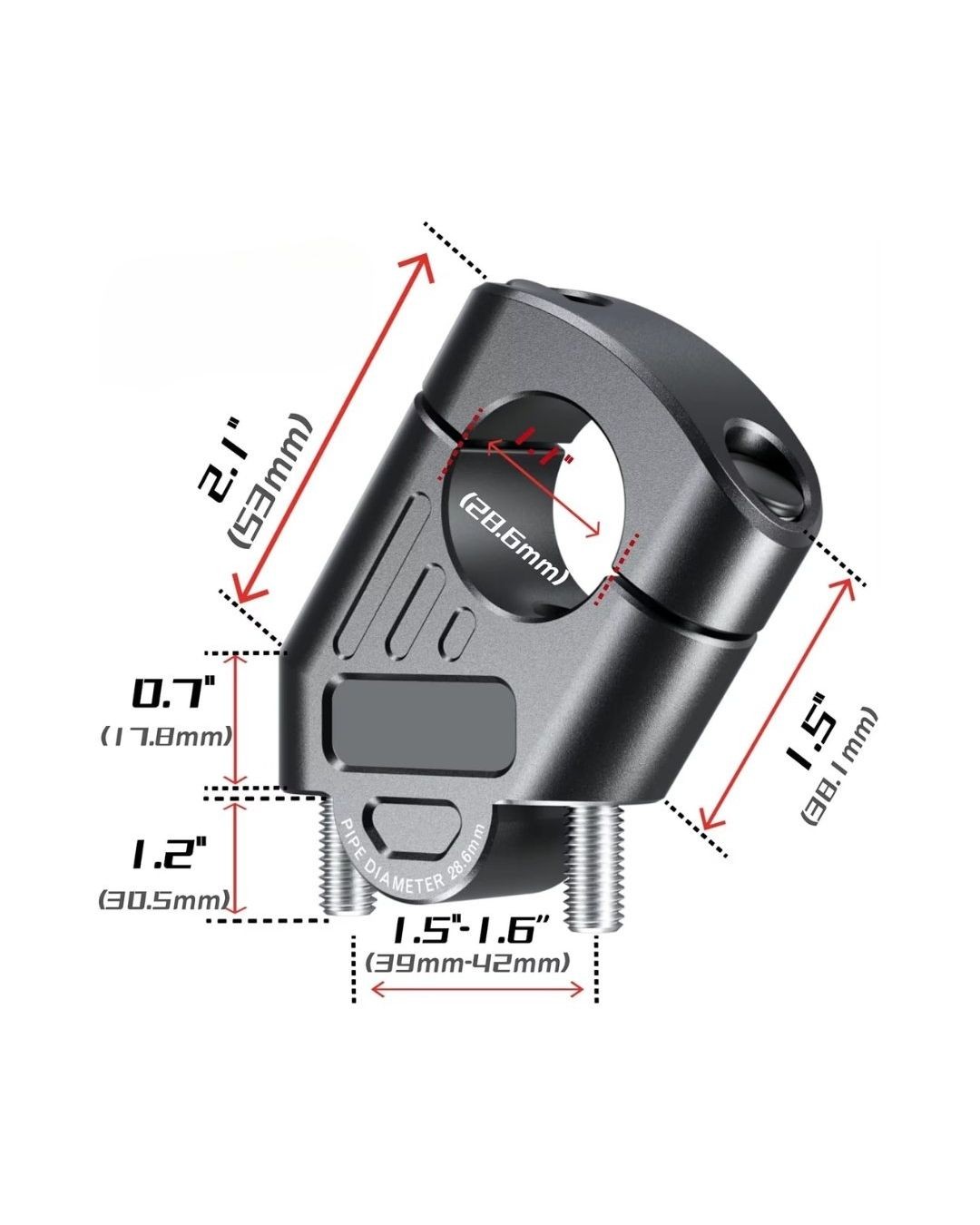 Nukrotech 28 Mm Motosiklet Gidon Yükseltme Aparatı