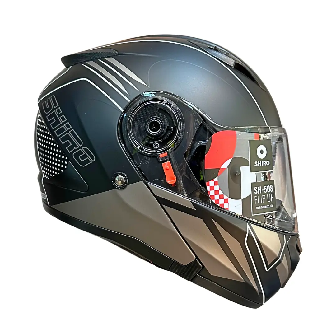SHIRO SH-508SV FLIP UP TRITON MILE GRAPHIC ÇENE AÇILIR MOTOSİKLET
