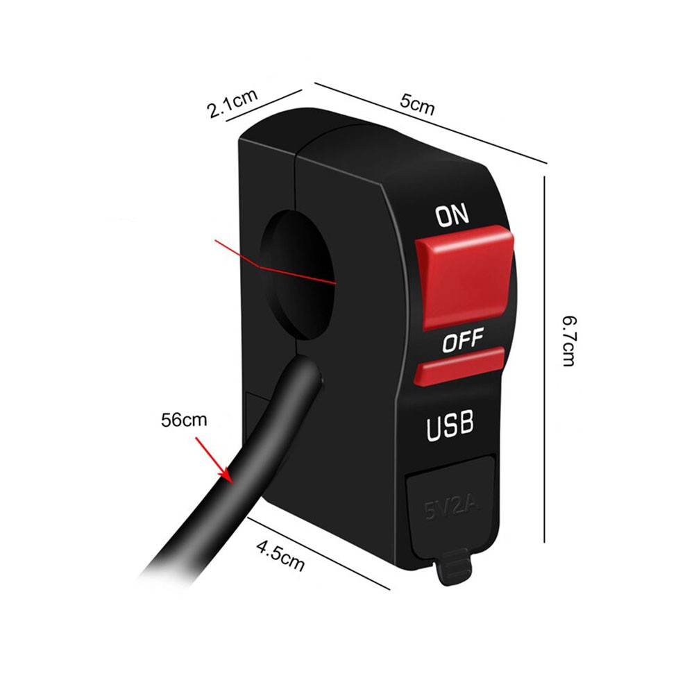 Knmaster Usb Şarj Girişli Sis Farı Açma-kapama Düğmesi