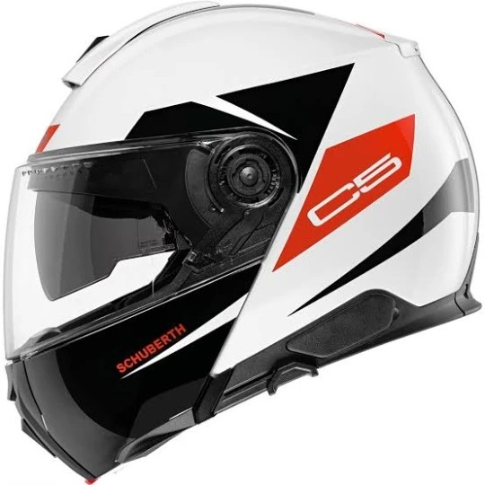 SCHUBERTH C5 ECLİPSE RED ÇENE AÇILIR MOTOSİKLET KASKI + PINLOCK