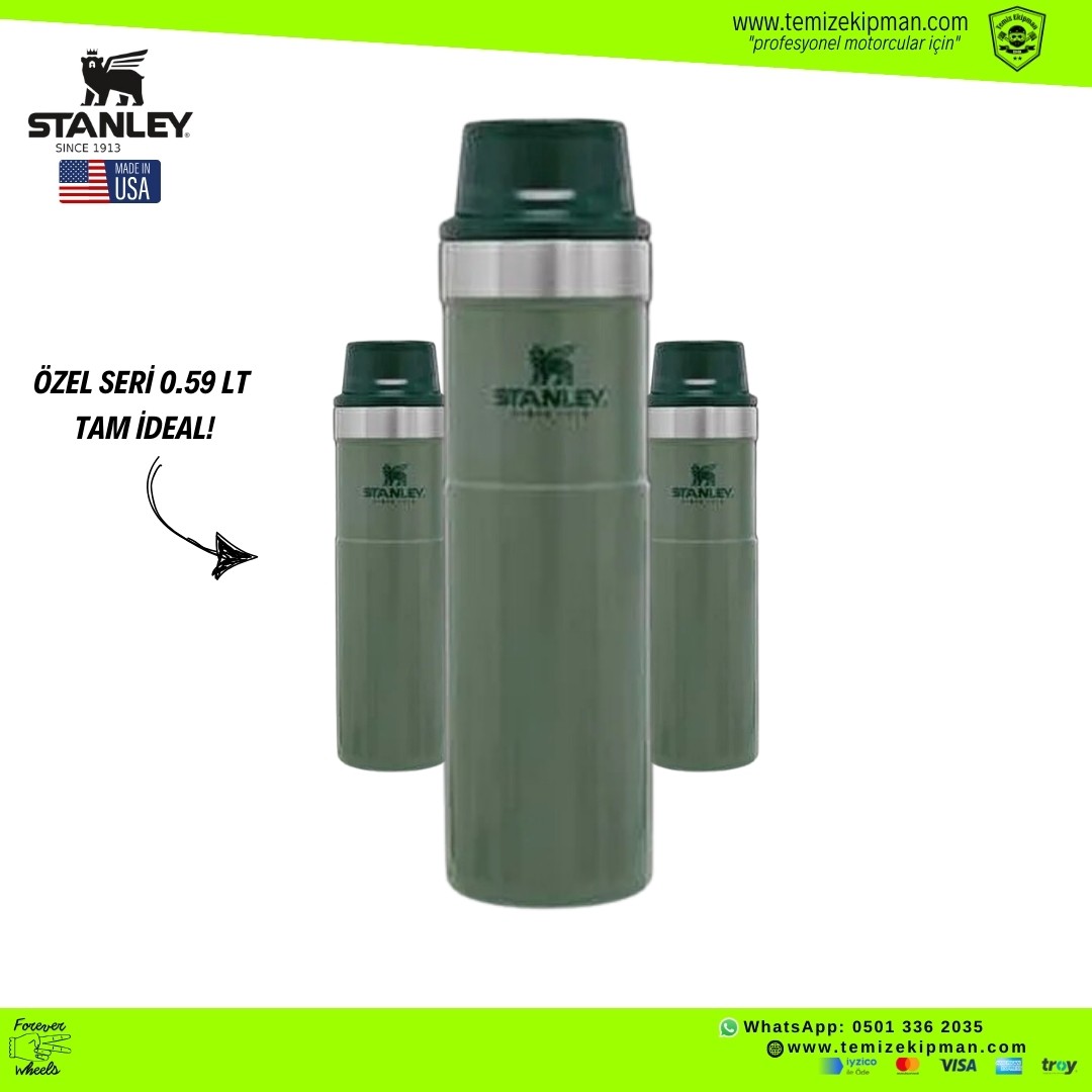 STANLEY ÖZEL SERİ 0.59 LT THE TRIGGER-ACTIONN TRAVEL MUG YEŞİL TERMOS