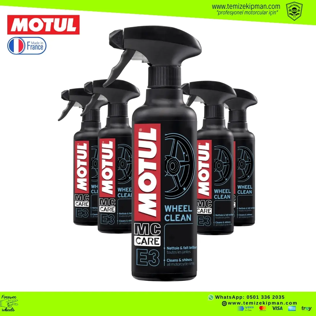 Motul E3 Wheel Clean Pulitore Sgrassatore Cerchi Ruote Tutti I - Foto 3